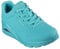 Skechers Uno Stand On Air Basket Femme, Maille Durabuck Turquoise, 35 EU