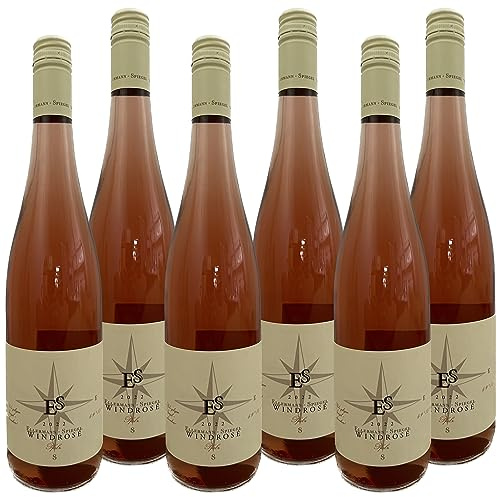 Ellermann-Spiegel - 6x 0,75l. Windrosé Trocken 2022 - inkl. BOTTLEROCKET Untersetzer