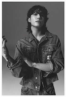 ZAPORA BTS Jungkook Poster auf Leinwand, Poster, Wandkunst, Dekordruck, Bild Gemälde für Wohnzimmer, Schlafzimmer, Dekoration, ungerahmt, 30 x 45 cm