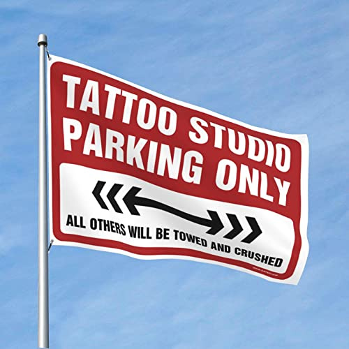 Garagen-Zubehör für Männerhöhle, Tattoo-Studio, Parkplatz, Flagge, Veranda, Studentenwohnheim, Flaggen (Größe: 60 x 90 cm)