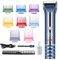 Barberboss 10-in-1 All-in-One-Trimmer, ultimatives Fellpflegeset für Bart & Haar, 8 Aufsätze Kamm-Set, Präzisions-Titan-Keramikklingen, LED-Display & Dual-Speed-Optionen, QR-2091E