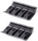 LXH DSLR Camera Battery Bag/Holder/Case Storage Protector with 4 Pocket Pouch for AA/AAA Battery and LP-E6 / LP-E8/LP-E10 LP-E12 / fw50/ f550 and More (2 Pack)