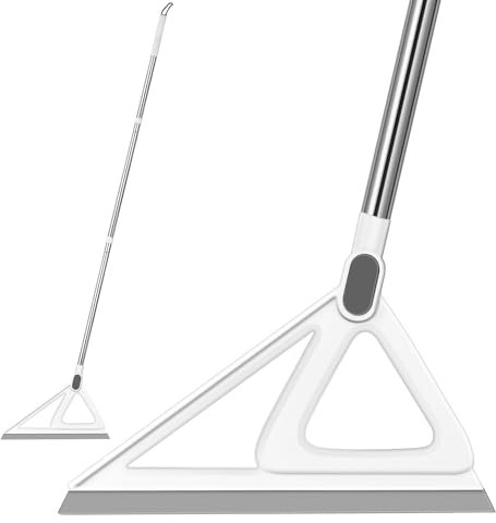 Escoba mágica multifunción para Suelo, Goma y Silicona para Limpieza de Suelos, Sala de Estar, Cocina, baño, fácil de secar (Gris, 137 cm)