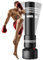 Dripex Saco de Boxeo de Pie para Adultos, Compañero de Boxeo de MMA, Entrenador de Boxeo, Resistente, con Base de Succión, Rellenable de Arena 80kg /Agua 60kg Aprox (con Protector)