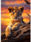 MAXBYE 5D DIY Diamond Painting Tiger, Tier Diamond Painting Set, Malen nach Zahlen Diamant Anfänger Cross Stickerei Malerei Kits Wand Dekor 30x40cm