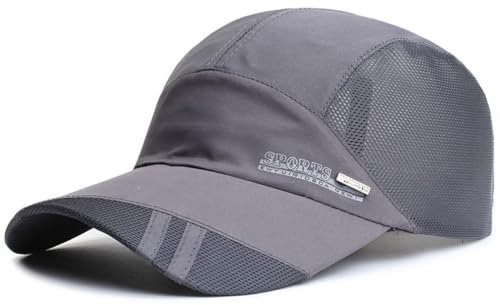 Gorra de Béisbol Transpirable para Hombre Protección Solar de Secado Rápido Malla Plegable Lavable Ligera Sombrero de Verano Gorras de Mujer Beisbol Ajustable Impermeable Visera