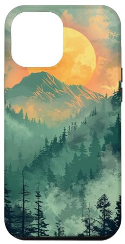 Green Mountain Pop Mount Socket Art Work Tree Woods Case for iPhone 12 Pro Max