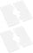 UFURMATE Pipe Wall Covers, 2Pcs 16mm Diameter ABS Plastics Square Escutcheon Plates Self-Adhesive Cable Wall Hole Covers Decorative Pipe Hole Covers for Pipe Tube Decoration (Pearly White)