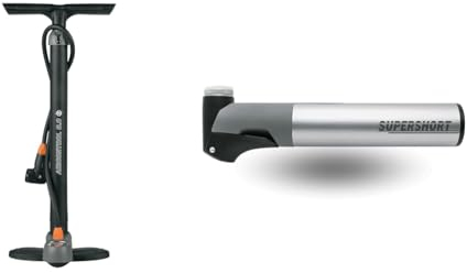 SKS GERMANY AIRCONTROL 8.0 Standpumpe & SUPERSHORT Minipumpe für Fahrräder
