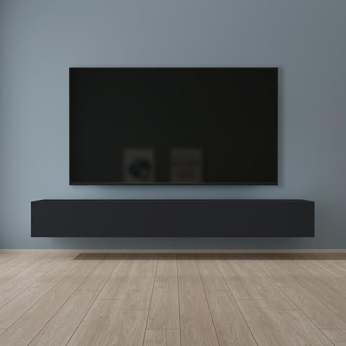 maimai Mobile TV per Televisore 240x40,2x30cm, Armadietto per TV Basso Soft-close con Ante per Soggiorno, Sala da Pranzo, Camera da Letto Fernsehschrank02, Antracite opaco