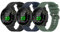 Garmcool 3 Pezzi 20mm Cinturino Compatibile con Garmin Forerunner 55/ Venu Sq/Venu Sq Music/Venu 2 Plus/Venu/Venu Sq 2/ Venu Sq 2 Music Cinturino Nero Blu Navy Verde Sportivo