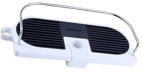 IMIKEYA Badezimmerregal mit Verstellbarer Duschablage aus Abs und Edelstahl