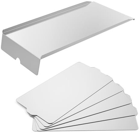 Outspark BCA006 Drip Tray Heat Baffle and BAC410 Grease Drip Tray Liners for Traeger Pro 34 Series Accessories, Eastwood 34, Texas Elite 34, Texas Elite, Limited Edition, Texas Pro, BBQ075, BBQ100