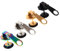 OATIPHO 4-teiliges Set Fashion Punk Hantel Ohrringe Stahl Schmuck Eardrop für Frauen Männer Golden Bunt