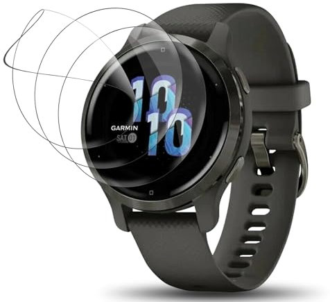 Votvloay 3 Pièce Protection Écran pour Garmin Venu 2S,Bubble Free 3D Couverture,HD Flexible Doux TPU Protection écran Résistant aux Rayures Film pour Garmin Venu 2S