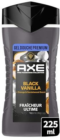 AXE - Duschgel – Kollektion Prestige – Black Vanilla – 12 Stunden Frische – frischer und köstlicher Duft von Vanille, Orange und Sandelholz – feuchtigkeitsspendende Wirkstoffe 100% pflanzlichen