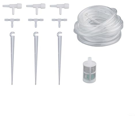 Kit inteligente de riego por goteo para válvula reguladora de cuidado de plantas de interior y exterior (A)