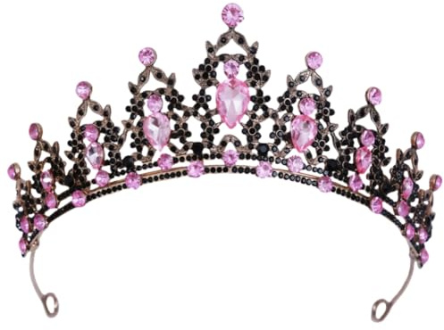 Mädchen Kristall Tiara Hochzeit Braut Frauen Prinzessin Stirnband Krone Haarschmuck für Geburtstag Party Festzug Abschlussball Königin Kostüm Bühnenauftritte