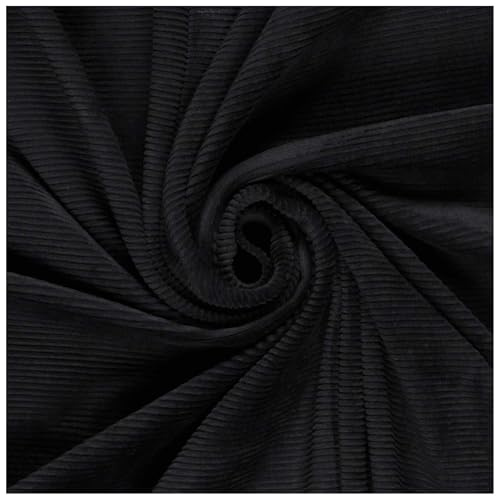 Velour Nicky gerippt uni ab 50 x 155cm Oeko-Tex Ripp-Stoff Cordjersey