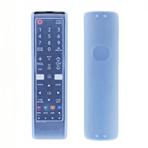 Transparent Remote Cover Replacement for Samsung TV Remote, Cover for Samsung Remote Control for Smart TV Universal Replacement Silicone Sleeve Skin