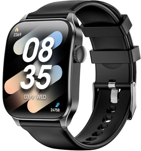 Smartwatch Uomo Donna con Effettua/Risposta Chiamate,1,91 schermo Curvo HD Orologio Fitness con Sonno/Cardiofrequenzimetro,110+ Sportive Tracker Attività,Impermeabile IP67 Smartwatch per iOS Android