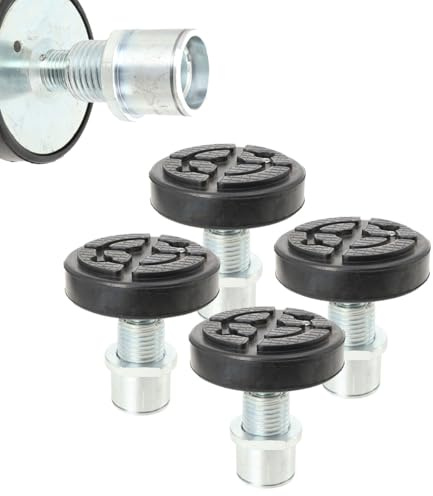 4X 50mm Wagenheber-Gummipad rutschfest universell für KFZ-Werkstatt | 50mm Gummipad, rutschfest; für Wagenheber & Hebebühnen; langlebig, 4er-Set für KFZ-Werkstatt.