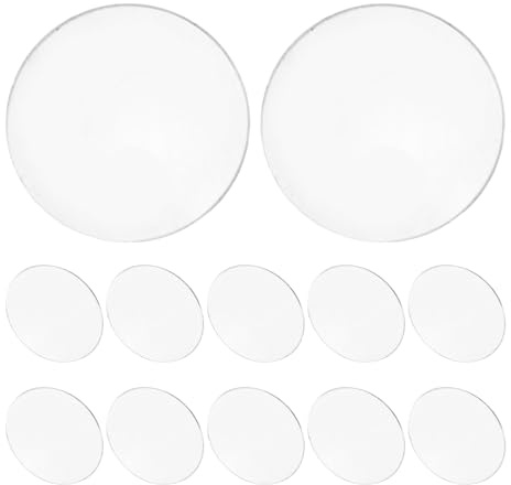 Yardenfun 20 Stück 20 Stück Mr16 Gu10 Strahler Glasabdeckungen Transparente Hitzebeständige Lampenschirme für Außenbeleuchtung Gewölbte Lichtschutzkappen für Flutlicht und Gartenbeleuchtung