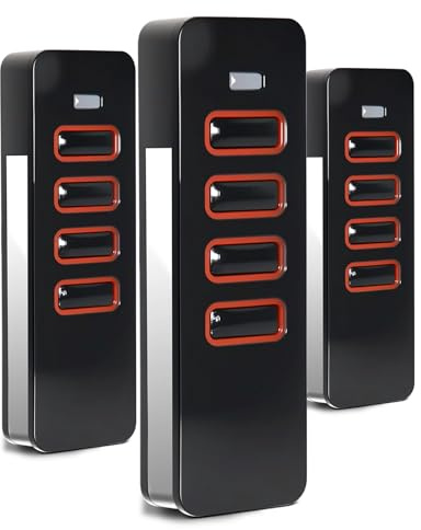3 puertas de control remoto para Sommer Pearl 4018V000, 868 MHz, 4 canales, mando a distancia con Sommer 4018V000, 4015862001900, S10019-00001