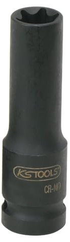 KS Tools 515.1055 - Douille longue à chocs TORX® 1/2 - E16 - En Chrome Molybdène - Uniquement pour utilisation à chocs