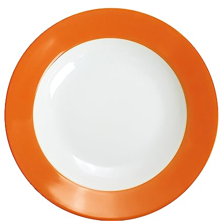 KAHLA Pronto Colore Suppenteller 22 cm sunset orange|oranger tiefer Teller aus Porzellan
