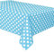 Unique Party - 50258 - Nappe - Plastique à Pois - 2,74 x 1,37 m - Bleu Pastel