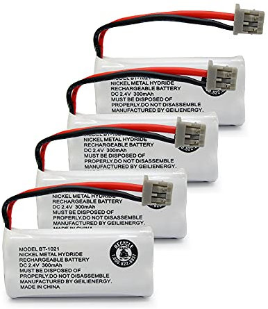Generic Rechargeable Cordless Phone Telephone batteries for Uniden BT-1008, BT1021 (Pack of 4pcs)