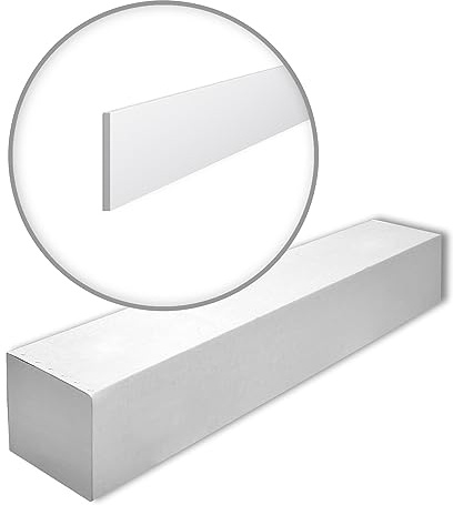 FL9 WALLSTYL Sockelleiste - 16 Stk. (32 m) - 100 x 8 x 2000 mm - NOËL & MARQUET - eine Marke von NMC - Extrudiertes Polystyrol mit hoher Dichte
