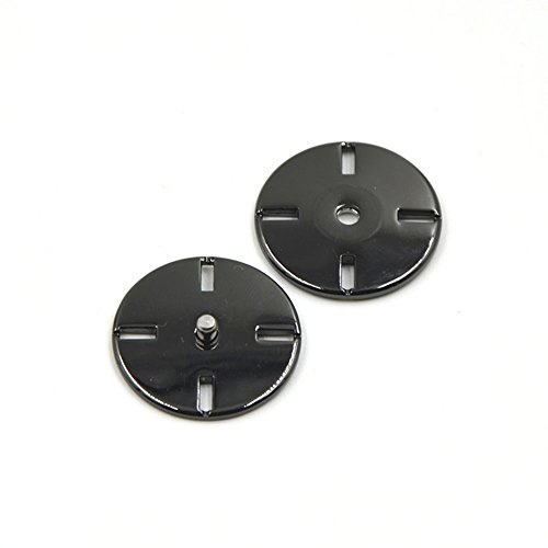 Druckknöpfe für Mäntel und Pullover, 10-teiliges Set , schwarz, 21 mm