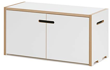 Tojo Hochstapler | modulares Regalsystem Verschiedene Module für Wandregal/Bücherregal/CD Regal | MDF Regal (weiß, Grundmodul mit Türen)