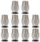 UKCOCO PC4-M10 Stecker: gerade Pneumatische PTFE Tube Push Schnellverschraubung - PC4-M10 Pneumatik Verbinder, PC4-M10 Gerader Pneumatischer für 3D-Drucker 10 Stück