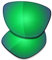 SAUCER Verres de rechange haut de gamme pour lunettes de soleil Oakley Frogskins OO9013 | Frogskins Low Bridge Fit OO9245 Lunettes de soleil haute défense – Vert jade polarisé