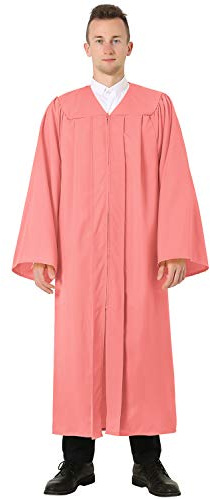 GraduatePro Toge Diplome Universitaire Graduation Gown Robe Adulte Tenue Costume Secondaire Maître Femme Homme Ecole Rose