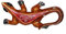 Wandbild Gecko Wandfigur Echse Eidechse Salamander Wanddeko Wandschmuck Afrikafigur Geschenk-Idee