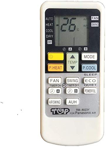 Calvas - Mando a distancia para aire acondicionado para Panasonic A75C2835 A75C2821 A75C2823 00020 A75C2614 CWA75C2614 CWA75C2854