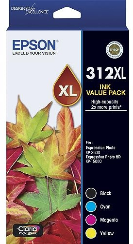 Epson C13T02N492 312XL 4 Colour Ink Cartridges Pack XP-8500 XP-15000