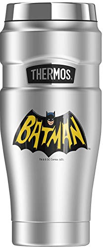Batman Classic Tv Series Logo, THERMOS Verre de voyage en acier inoxydable King isotherme et double paroi 16oz