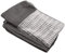 Furhaven Pet Dog Bed Cover - Embossed Plush Faux Fur and Performance Linen Traditional Sofa-Style Living Room Couch Pet Bed Replacement Cover for Dogs and Cats, Charcoal, Jumbo Plus