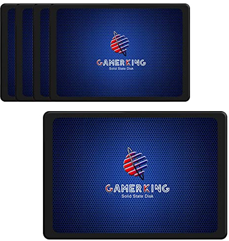 GAMERKING SSD 2.5 SATA III 64 Go [64 Go (5 paquets), 2.5-SATA3] | Lot de 5 disques SSD internes haute performance pour ordinateur portable de bureau
