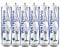 Lot de 6 bouteilles jetables Co2 600 g pour distributeur d'eau gazeuse avec raccord M11 x 1