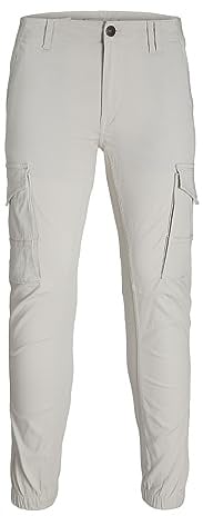 Jack & Jones Mens Jpstpaul Jjflake AKM Noos Pants, Light Grey, 31W / 32L UK