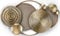 Kobolo Wandbild Wanddeko Metallbild 3D - GOLDEN - aus Metall in Gold