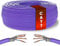 Mr. Tronic Granel Cable Ethernet Cat 7 De 25m, Bulk Cobre Puro Cable de Red LAN Para Internet Rápida & Fiable - 100% Cobre Cat7 a Granel, 10 Gbps Internet 600 MHz SFTP (25 Metros, Morado)