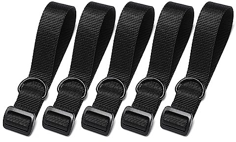 Buttstock Sling Befestigungsgurt, 5 Stück Gun Sling Adapter, Verstellbarer Schultergurt-Befestigung mit D-Ring-Schlaufe für Schrotflinten-Gewehr-Schubschaft