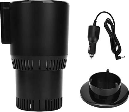 Smart Car Cooling Cup Taza de enfriamiento portátil Botella de leche Taza de aislamiento Bebida enlatada Taza de enfriamiento 12v Smart Car Cup Portavasos con indicador de trabajo para café Bebida Bot